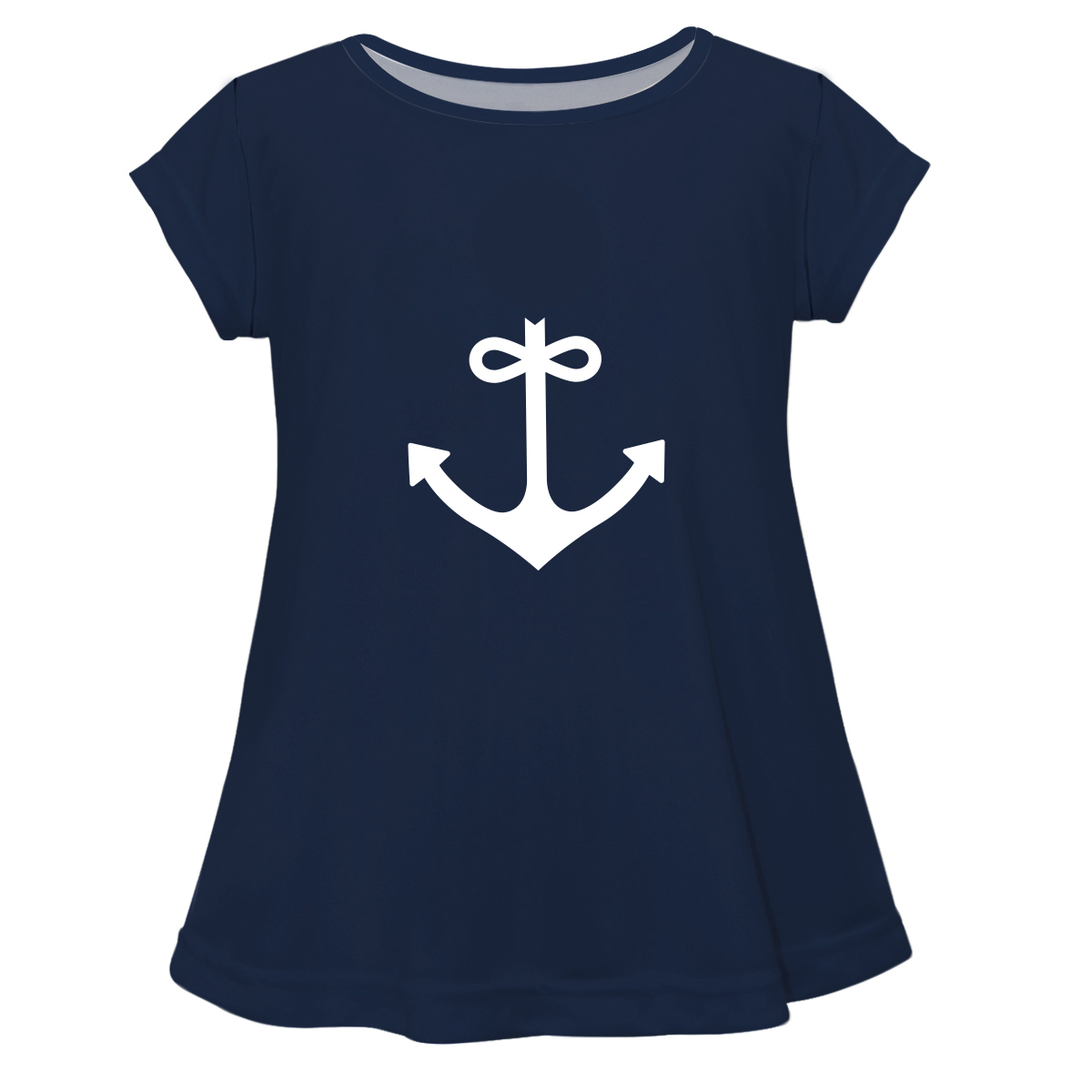 Anchor Monogram Navy Short Sleeve Laurie Top - Wimziy&Co.