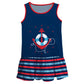 Nautical Anchor Personalized Name Navy  Lily Dress - Wimziy&Co.