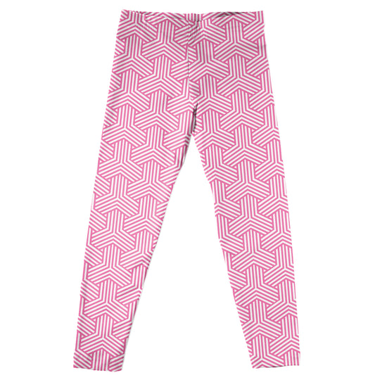 Geometric Print Pink Leggings