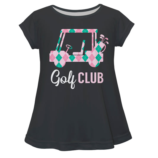 Golf Club Gray Short Sleeve Laurie Top