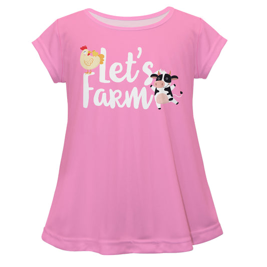 Let´s Farm Pink Short Sleeve Laurie Top