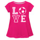 Love Soccer Hot Pink Laurie Top