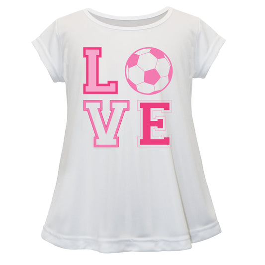Love Soccer White Laurie Top