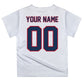 Baseball Personalized Your Name and Number White Short Sleeve Tee Shirt - Wimziy&Co.