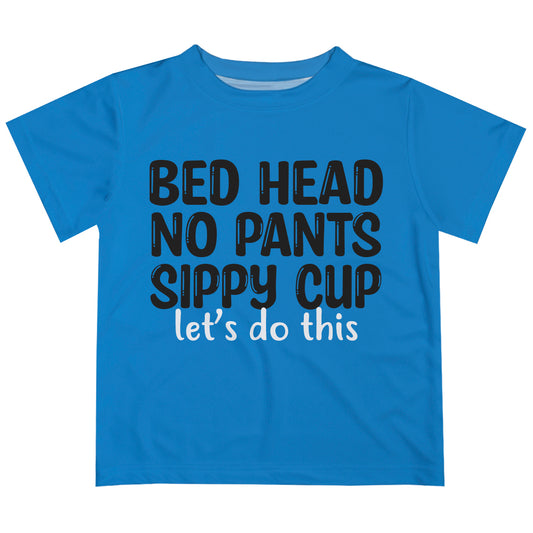 Bed Head No Pants Blue Short Sleeve Tee Shirt