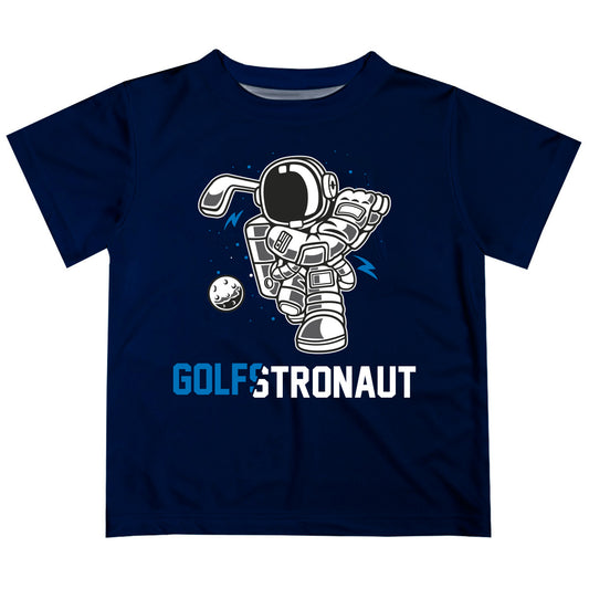 Golfstronaut Navy Short Sleeve Tee Shirt