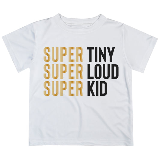 Super Timy Super Loud White Short Sleeve Tee Shirt