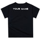 Tennis Player Personalized Name Black Short Sleeve Tee Shirt - Wimziy&Co.