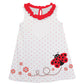 Ladybug Personalized Monogram White and Red Polka Dots A Line Dress - Wimziy&Co.
