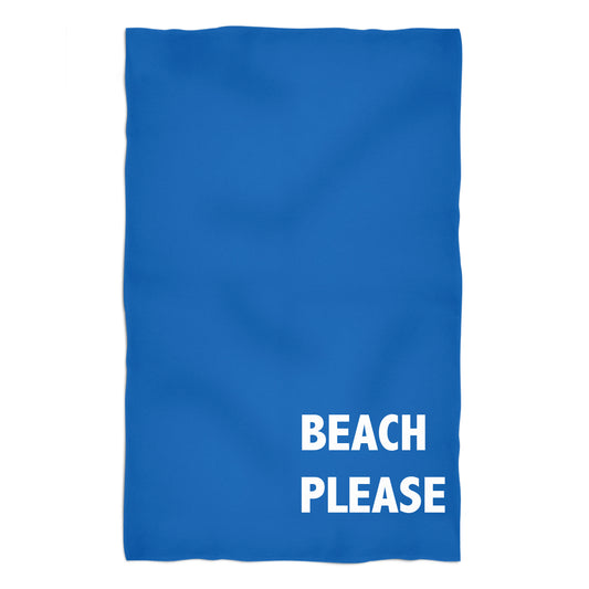 Beach Please Royal Towel 51 x 32""