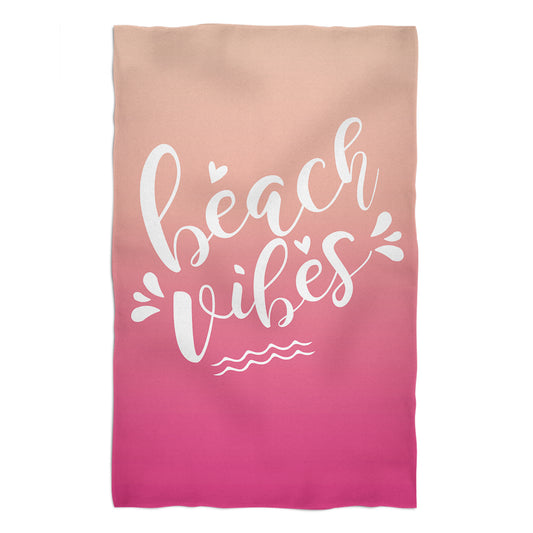 Beach Vibes Pink Degrade Towel  51x 32""