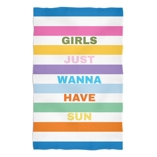 Girls Just White Towel 51 x 32""