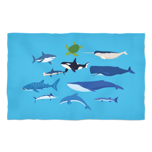 Sea Animals Turquoise Towel 51 x 32""