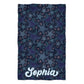 Starfish Personalized Name Navy Towel 51 x 32""