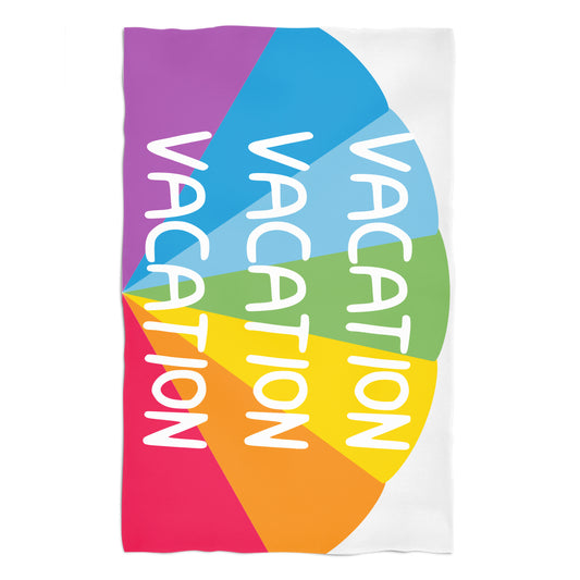 Vacation White Towel 51 x 32""