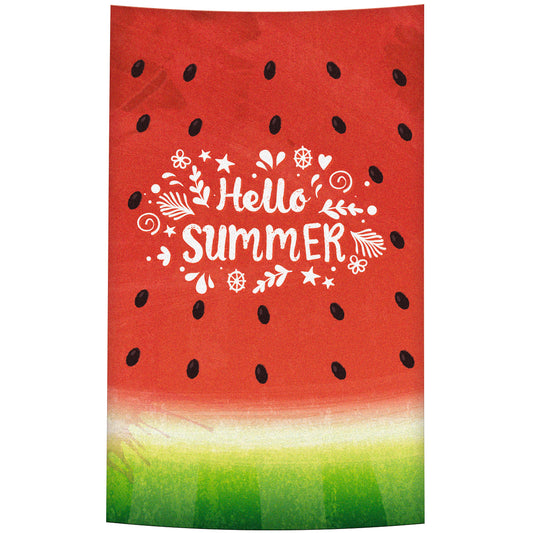Hello Summer Watermelon Red and Green Towel