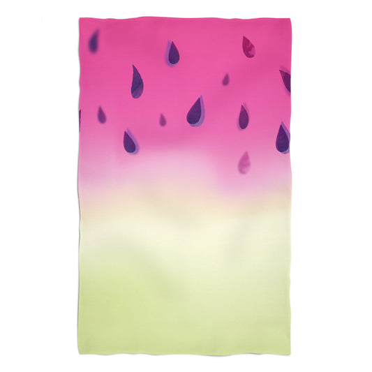 Watermelon Pink and Green Degrade Towel 51 x 32""