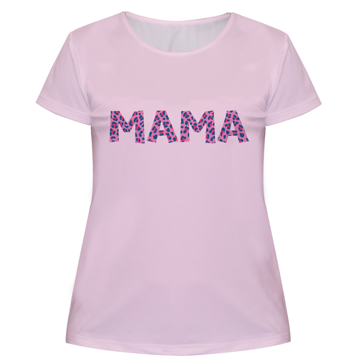 Leopard Print Mama Pink Short Sleeve Tee Shirt