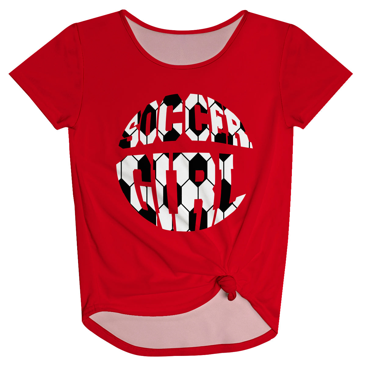 Soccer Girl Red Knot Top