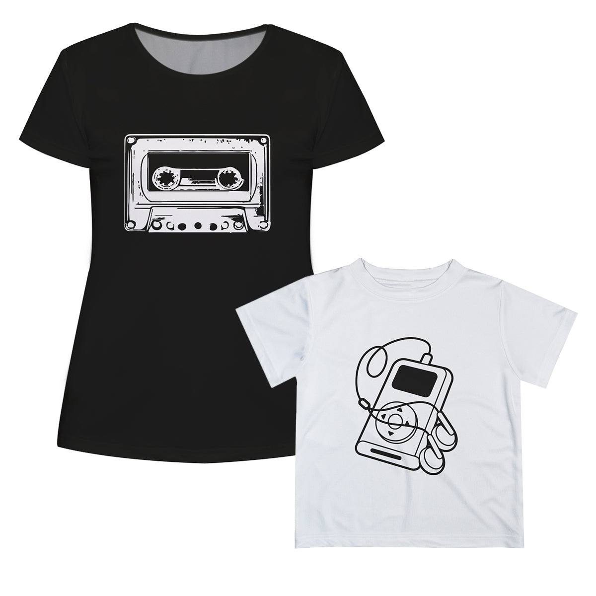 Audio PLayer Black Short Sleeve Tee Shirt - Wimziy&Co.