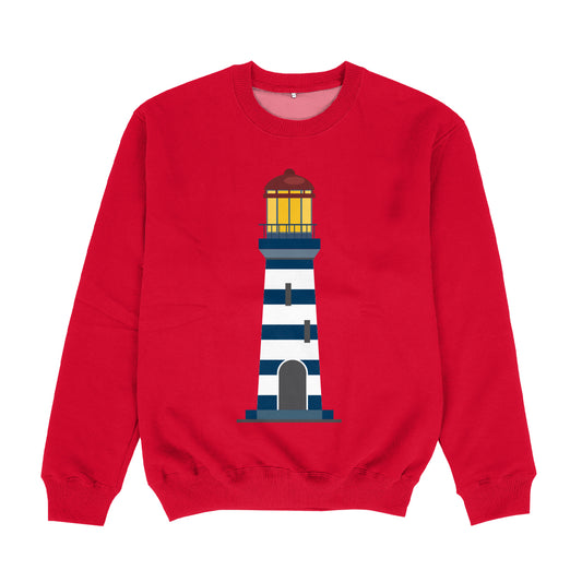 Lighthouse Red Crewneck Sweatshirt