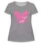 Together Forever Pink and Gray Short Sleeve Tee Shirt