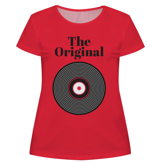 The Original Disk Red Short Sleeve Tee Shirt
