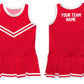 Red & White Sleeveless Cheerleader Dress - Wimziy&Co.