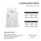 Orange Black Sleeveless Cheerleader Dress - Wimziy&Co.
