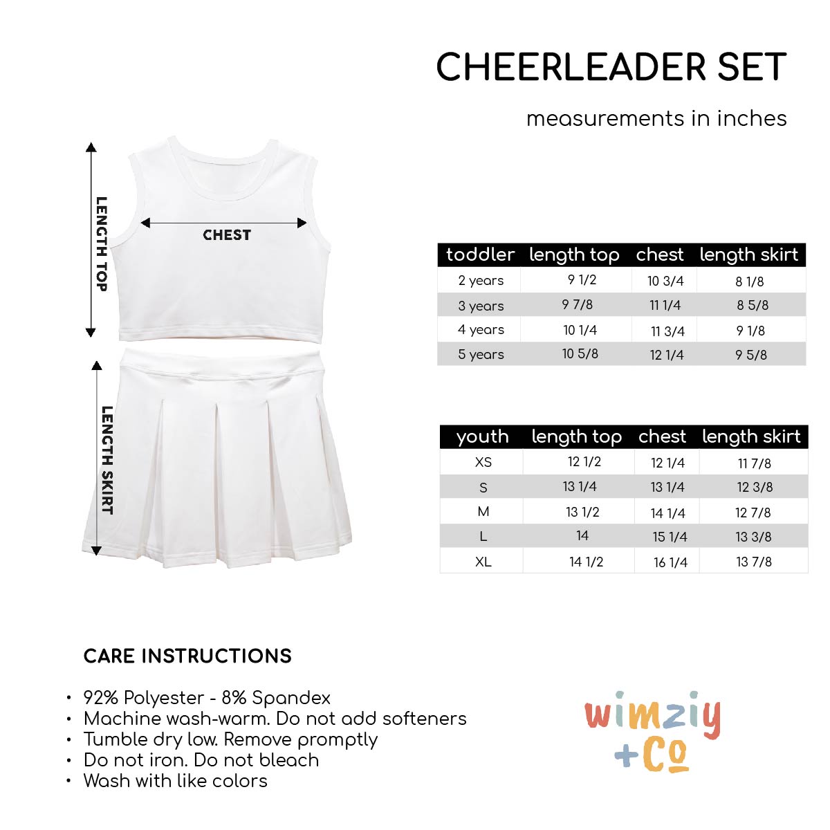 Royal & White Sleeveless Cheerleader Set - Wimziy&Co.