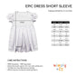 Crab Personalized Monogram Blue and White Short Sleeve Epic Dress - Wimziy&Co.