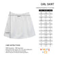 White and multicolor llamas girls skirt with monogram - Wimziy&Co.