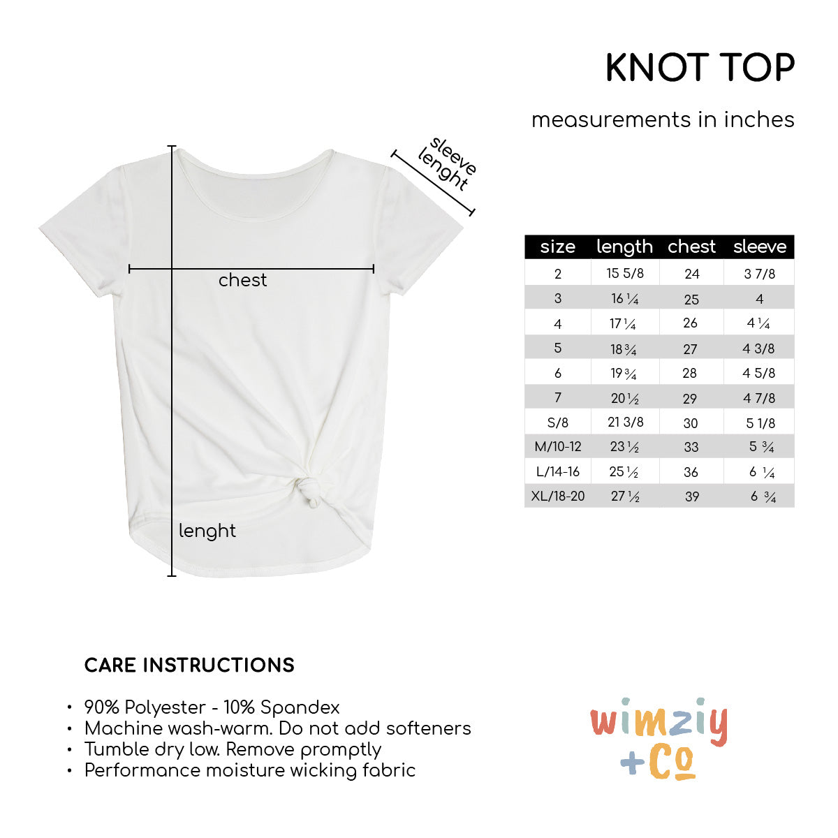 Tiny and Mighty White Short Sleeve Knot Top - Wimziy&Co.