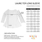 I Love You Blue Denim Long Sleeve Laurie Top - Wimziy&Co.