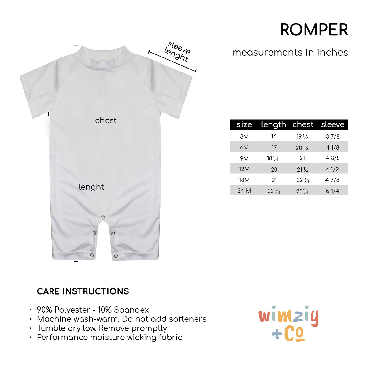 Summer Print Monogram White Romper - Wimziy&Co.