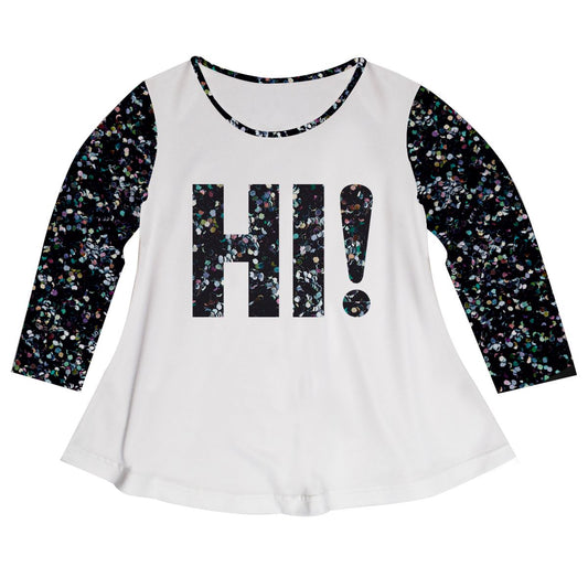 Hi! Black and White Laurie Top