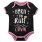 Born To Rule Black And Pink Girls Onesie