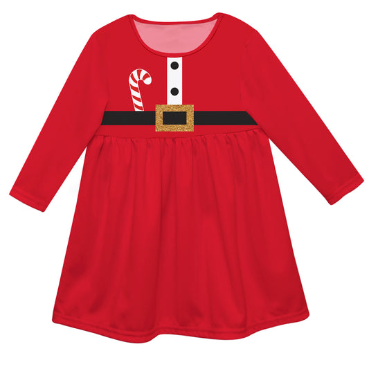 Santa Costume Red Long Sleeve Epic Dress