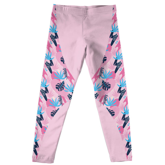 Abstract Light Pink Leggings