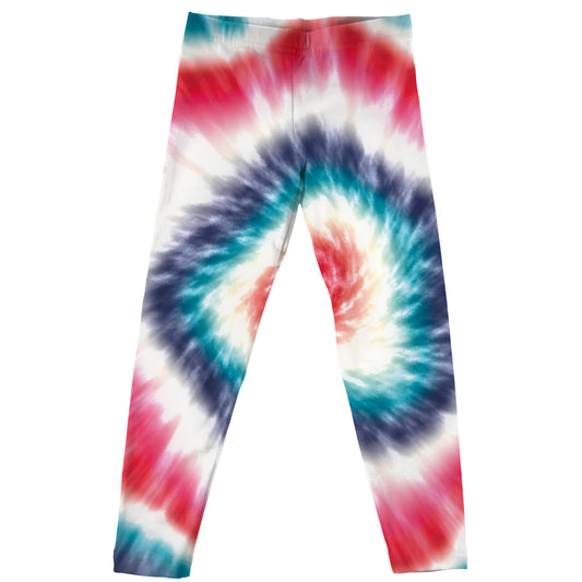 American Red White and Blue Tie Dye Leggings