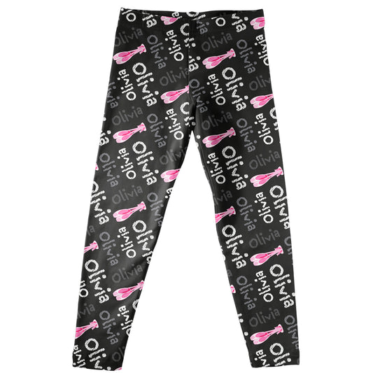 Ballet SIippers and Name Print Leggings - Wimziy&Co.