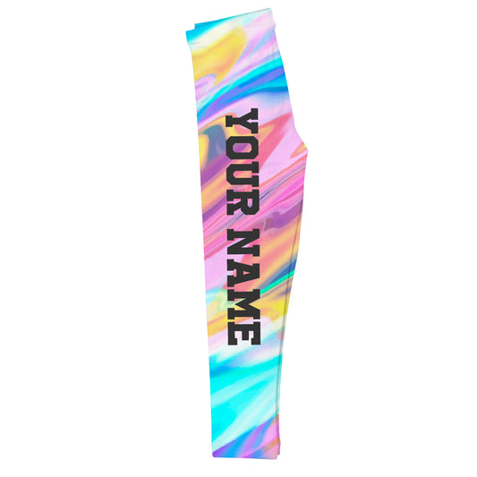 Holographic Personalized Name Colored Leggings - Wimziy&Co.