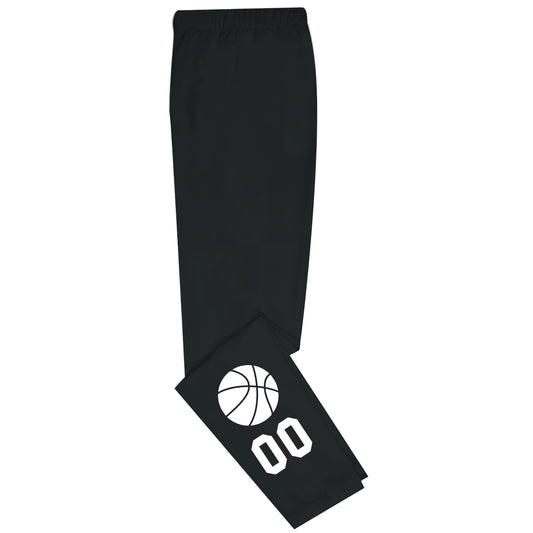 Basketball Number Black and White Leggings