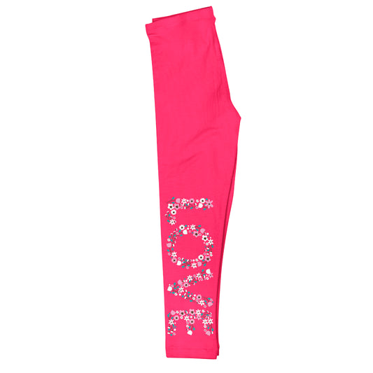 Floral Love Hot Pink Leggings