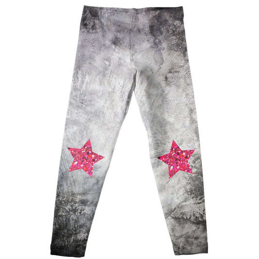 Stars Gray Washed Leggings - Wimziy&Co.