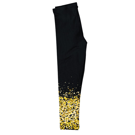 Glitter Black and Gold Leggings