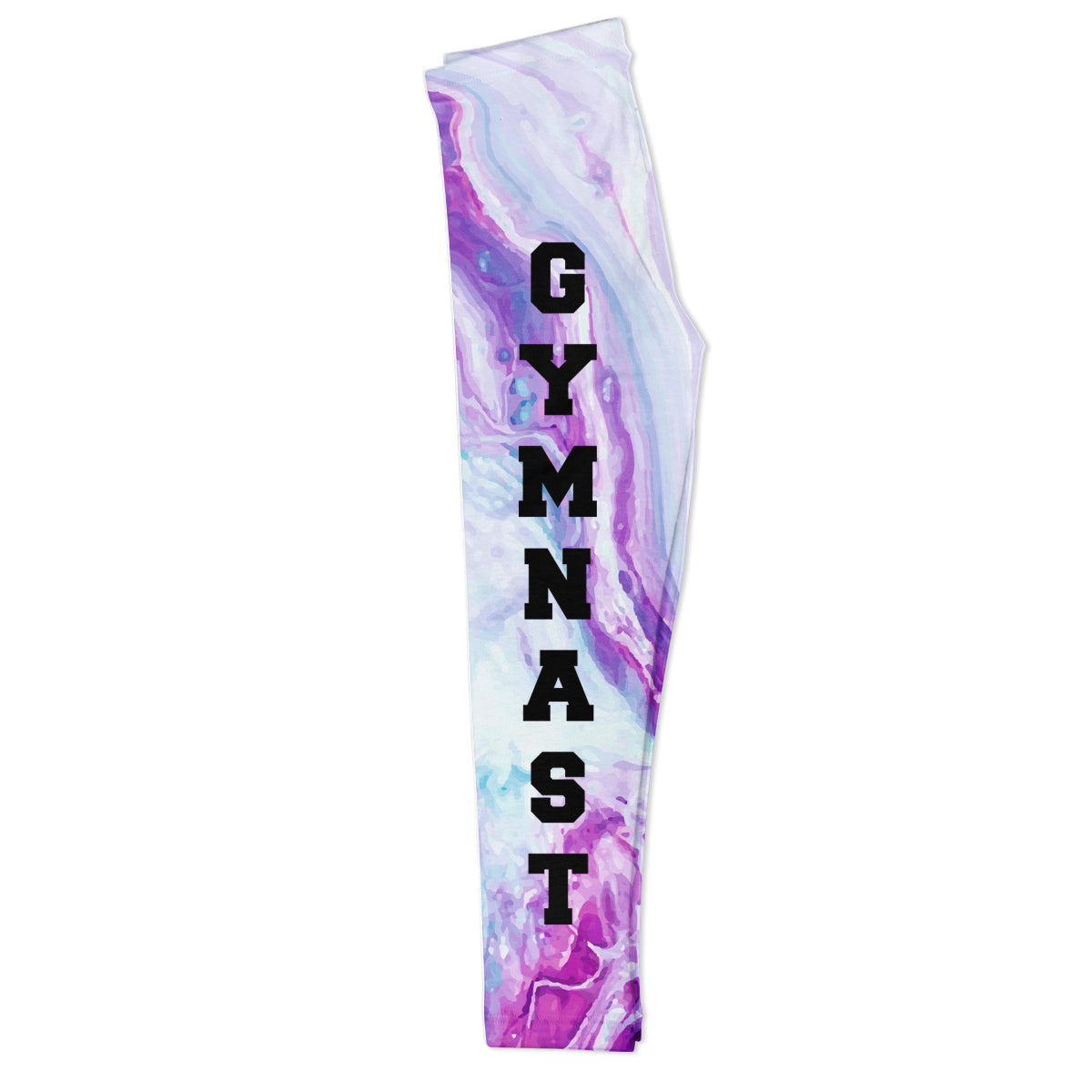 Marble white and pink gymnast girls leggings - Wimziy&Co.