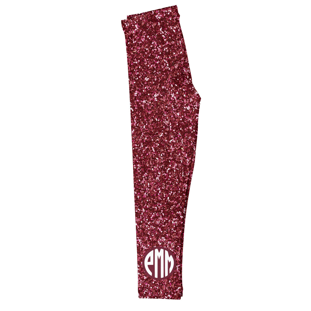Glitter girls leggings with monogram - Wimziy&Co.