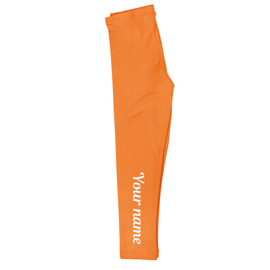 Personalized Name Solid Leggings - Wimziy&Co.