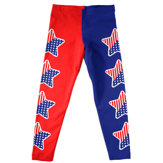 American Stars Red and Blue Leggings